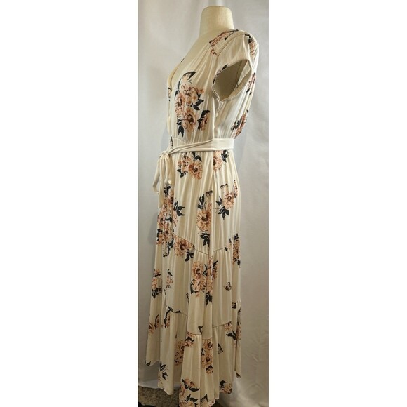 Free People All I Got Printed Ivory Floral Maxi Dress Size 0 - Picture 4 of 12